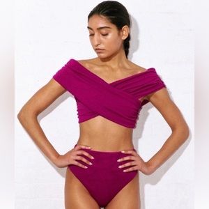 Mara Hoffman Lorina Imina Bikini Set - NWT - Size L top and Size M bottoms